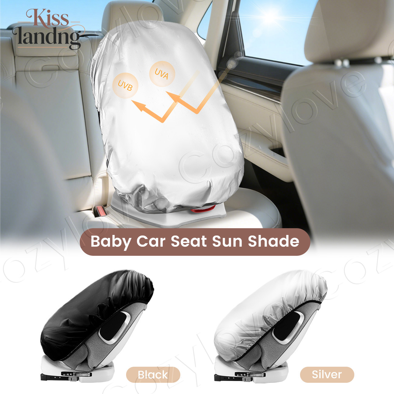 Infant Car Seat Cover - Parasol universal para asiento de automóvil